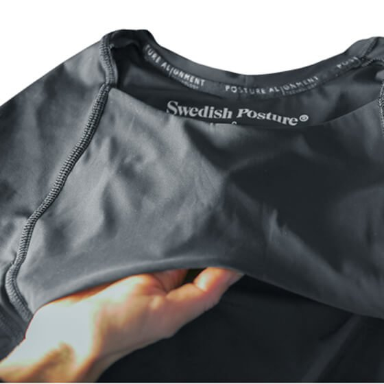 Krekls Stājas koriģēšanai Swedish Posture Reminder (Sieviešu, melns)