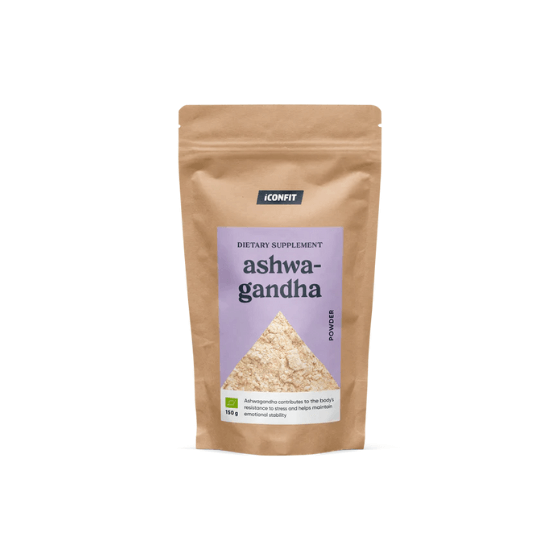 Organiskais Ašvaganda pulveris, 150g, ICONFIT