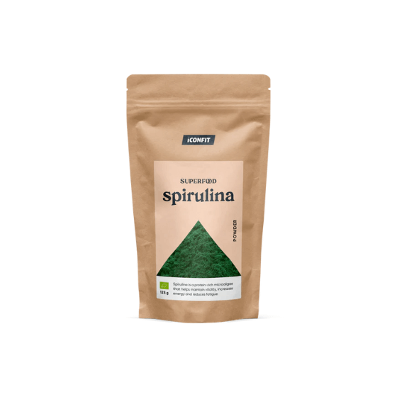 Organiskais Spirulīna pulveris, 125g, ICONFIT