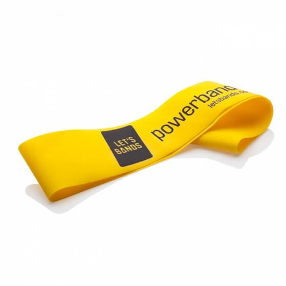 PRETESTĪBAS GUMIJA Lets's band POWERBAND MINI YELLOW