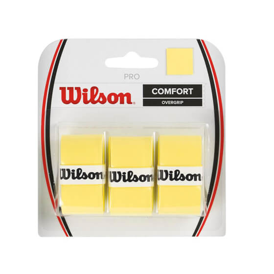 TENISA OVERGRIPS WILSON PRO (Dzeltens), 3 gab.
