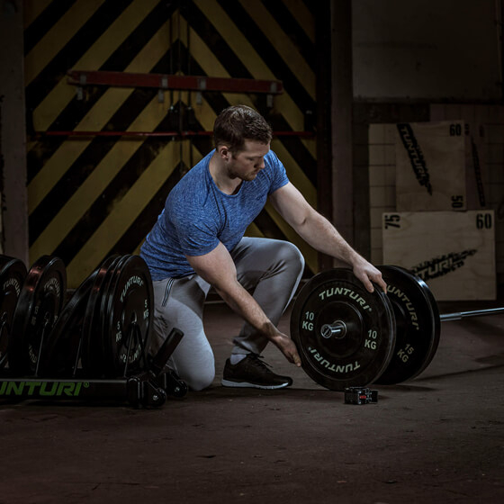 Svaru diski Tunturi BUMPER PLATES, Ø50cm (5-25kg)