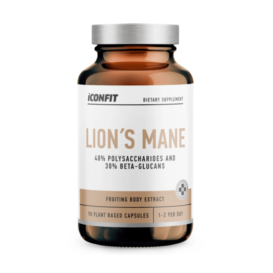 Lion's Mane (Lauvas krēpes), 90 kapsulas, Iconfit