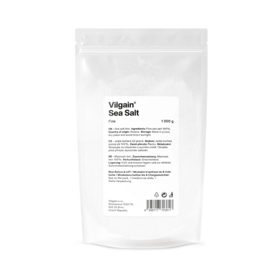 Jūras sāls SMALKAIS 1 kg VILGAIN