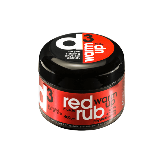 Muskuļu iesildīšanas krēms sarkans 200 ml D3
