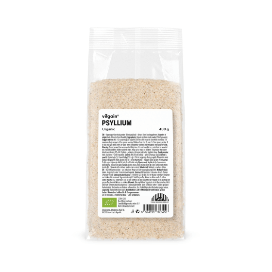 Psyllium ceļteku sēklu sēnalas pulveris Vilgain (dabiska šķiedrviela), 400g