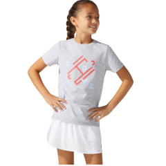 Sporta krekliņš meitenēm ASICS G TENNIS TEE, pelēks