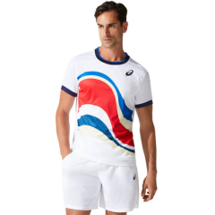 Sporta krekls ASICS MATCH GPX TEE, vīriešu, balts