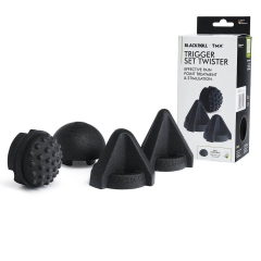 BLACKROLL TRIGGER SET TWISTER masāžas rīku komplekts spriedzes atbrīvošanai un muskuļu sāpju mazināšanai.