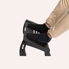 Ergonomiskais kāju balsts Swedish Posture regulējams melns