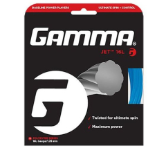 Tenisa rakešu stīgas Gamma Jet 17, 12.2m Set (1.22mm)