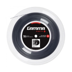 Tenisa raketes stīgas Gamma iO Soft Reel 17 (1.23 mm) Grey