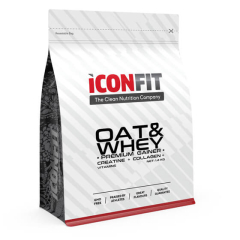 PROTEĪNU PULVERIS ICONFIT OAT&WHEY Pro Gainer, 1,4KG (dažādas garšas)