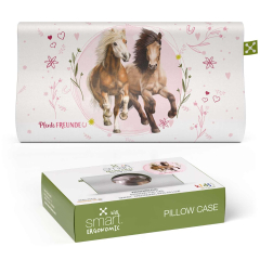 SmartSleep Ergonomic kids pillow cover horses design