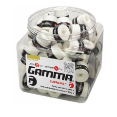 Tenisa OVERGRIPS GAMMA SUPREME, 1 GAB, balts