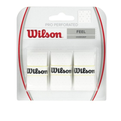 TENISA OVERGRIPS WILSON PRO PERFORATED 3 GAB. (balts)