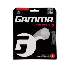 Tenisa raketes stīgas Gamma MOTO SOFT 16, pelēkas