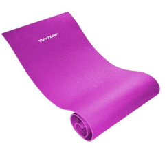 Rozā vingrošanas paklājs Tunturi XPE, izmērs 160x60 cm, izklāts uz balta fona. Paklājs izgatavots no 0,7 cm bieza XPE materiāla, redzama tā tekstūra un taisnstūra forma.