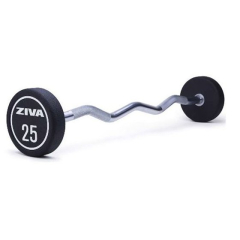 ZIVA XP Urethane EZ Curl svaru stienis ar uretāna pārklājumu un hroma satvērējiem
