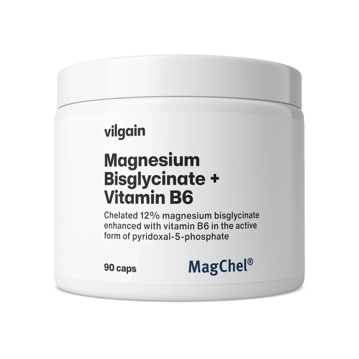 Magnija bisglicināts ar B6 vitamīnu, 90 kapsulas, Vilgain